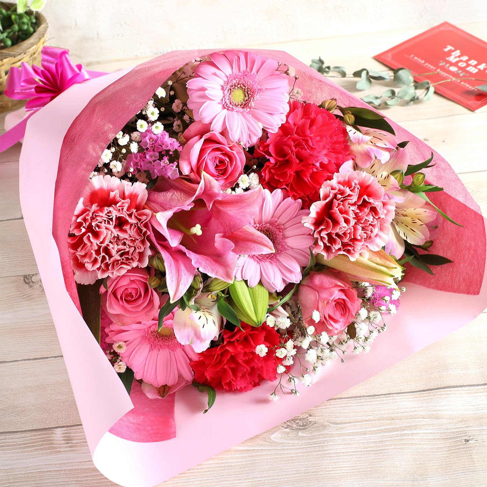 Amazon｜母の日 花 フラワー ギフト プレゼント おまかせ花束
